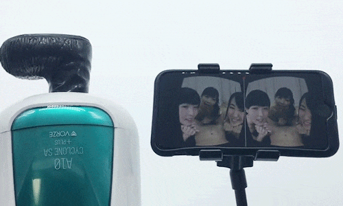 A10サイクロンSA＋PLUSとエロVRを連動させているアニメーション画像