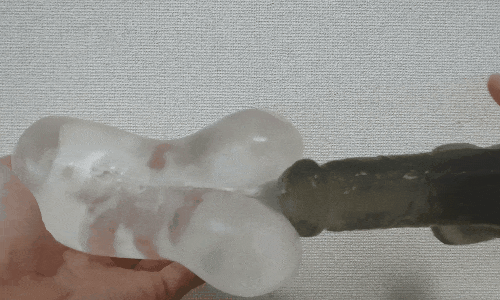 アナルホールまとめの2穴アナルスローストロークアニメーション画像