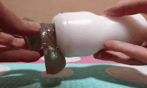 TENGA オリジナルバキューム・カップ エクストラクールのスローストロークアニメーション画像