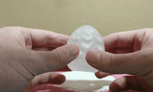 TENGA エッグ ウェイビーⅡ クール エディションの弾力アニメーション画像