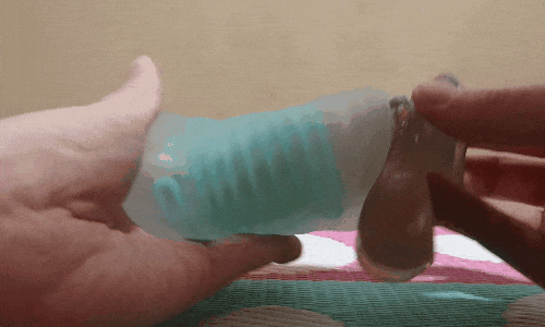 TENGA スピナー ピクセル クール エディションの高速ストロークアニメーション画像