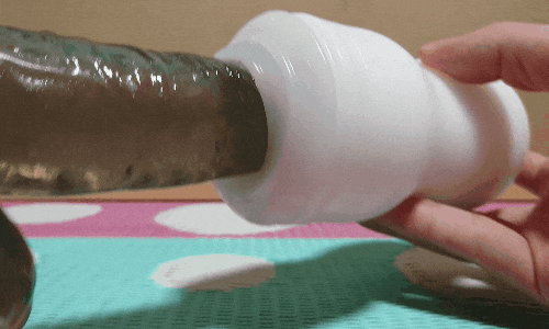 TENGA オリジナルバキューム・カップ エクストラクールの奥挿入アニメーション画像