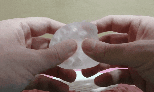 TENGA エッグ ウェイビーⅡ クール エディションの伸縮アニメーション画像