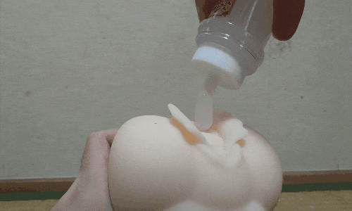 淫熟礼賛のローション注入アニメーション画像