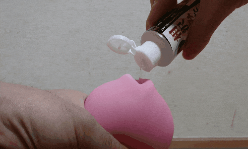 NR ピンクソフトのローション注入アニメーション画像