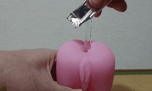 あなきゅん！のローション注入アニメーション画像