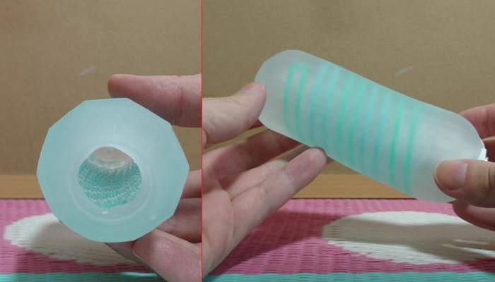 おすすめ透明オナホのTENGA本体フォルム画像