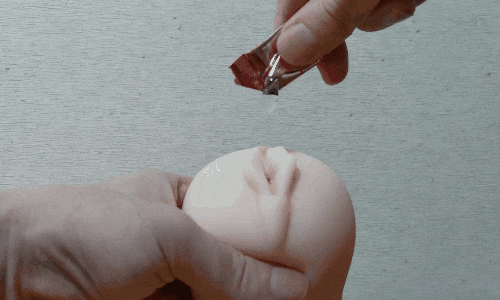 JAPANESE REAL HOLE 生 伊藤舞雪のローション注入アニメーション画像