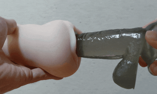 JAPANESE REAL HOLE 生 伊藤舞雪のスローストロークアニメーション画像