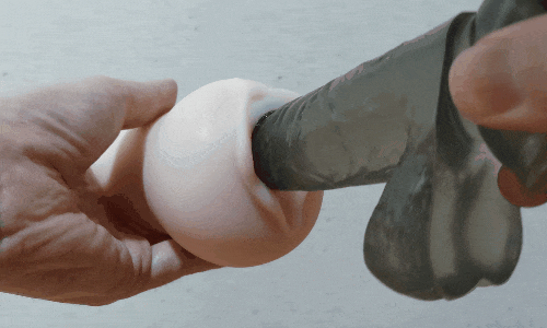 JAPANESE REAL HOLE 生 伊藤舞雪の速いストロークアニメーション画像