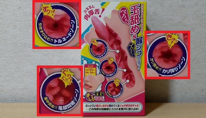 玉舐めギャルの構造画像